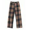 Plaid Drape Straight Trousers