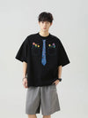 Circa-2000 Heavy Cotton Graffiti Tie Dye Short Sleeve T-Shirt