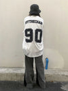 Archive Print Oversized Hip Hop Top