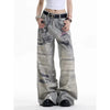 Essential Metro Dark Graphic Print Boyfriend Denim