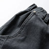 Plaid Decorative With Scarf Relaxed Bell Leg Denim
