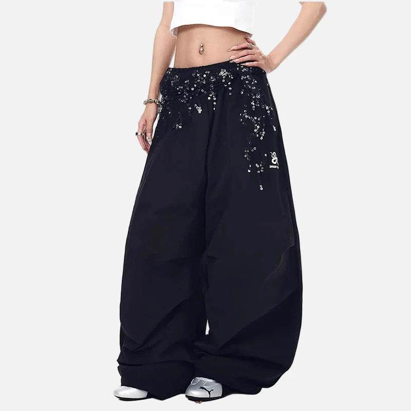 Y2K Bol Kesim Jogger, önden görünüm — Navra Wear