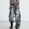 Stellar Printed Metro Bell Leg Denim