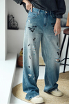 Heritage Faded White Western Denim