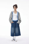 Check Shared Boxy Hoodie
