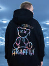 Classic Graffiti Bear Print Sweatshirt