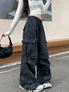 2000s Black Cyber Utility Denim