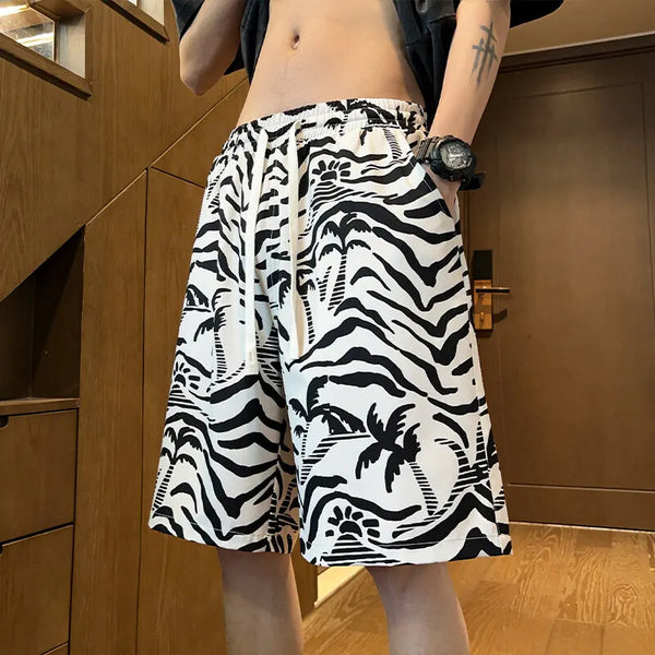 Glacial Silk Print Shorts alternatif görünüm