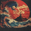 Great Wave Sun Designed T-Shirt