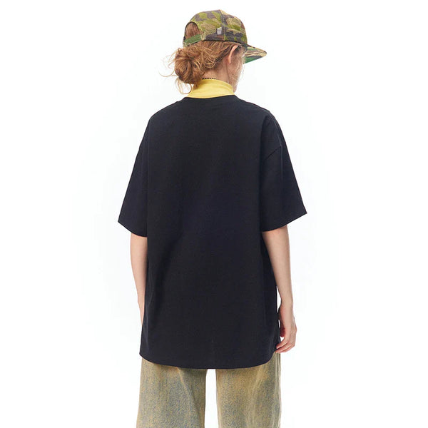 Sharp-Cut Chinese Gongfu Patterned Warm-Season T-Shirt alternatif görünüm