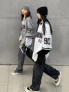 Archive Print Oversized Hip Hop Top
