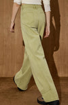 Green Western High-Rise Bell Leg Denim