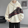Contrast Color Mosaic Sweatshirt