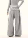 Wide Leg Beli Lastikli Jogger, detay görünüm — Navra Wear