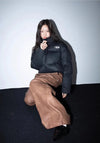 Kadın Wide Leg Pantolon, yakın çekim — Navra Wear