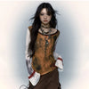 Aged Rising-Sun Millennium Mesh Aesthetics T-Shirt