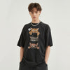 Moody Feline Artwork Print T-Shirt