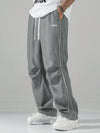 Contrast Trim Casual Trousers