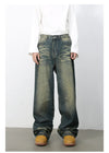 High-end Relaxed Denim Bell Leg Denim