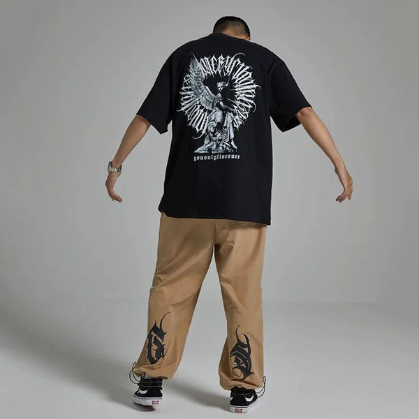 Chicano Hip Hop Tattoo Seraphic T-Shirt alternatif görünüm