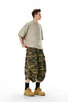 Modern Jungle Camo Utility Denim Shorts