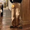 2000s Style Mosaic Bell Leg Denim