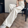 Diamond White Breathable Bell Leg Denim