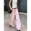 Pink Metro Oversized Relaxed Boyfriend Denim