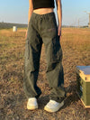 Y2K Women Solid Street Pants