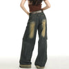 Summer Faded High-Rise Bell-Leg Denim