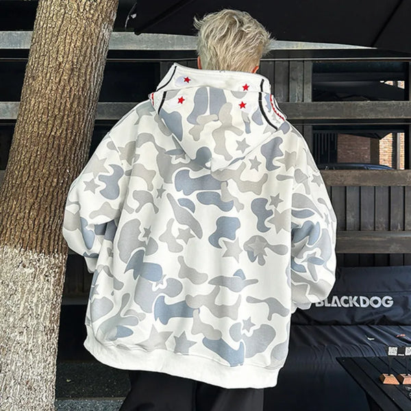 Milky Star Zip-Up Sweatshirt alternatif görünüm