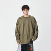 Bisiklet Yaka Sweatshirt, model üzerinde — Navra Wear