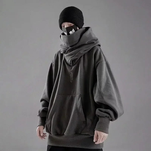 Dark Tokyo Embroidered Oversized Sweatshirt alternatif görünüm
