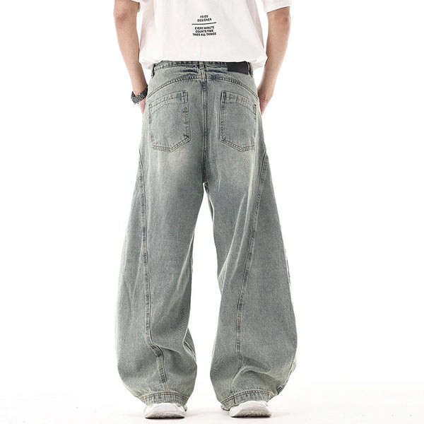 High Quality Relaxed Staple Bell Leg Denim alternatif görünüm