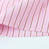 Cropped Stripe Button-Up Two-Tone Shirt