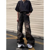 Heritage Sleek Torn Easy Cut Wide Denim