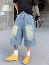 Timeless Personalized High Street Relaxed Denim Shorts