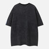 Wide-Body Patterned Street with Collage-Cut T-Shirt