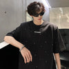 High Quality Sequin Mosaic Shoulder T-Shirt