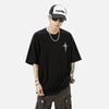 New-Millennium Relaxed-Cut Freedom Hip Hop Print T-Shirt