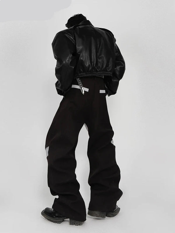 Luxe Splice Leather Trousers alternatif görünüm