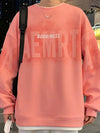 Layered Punk Hip-Hop Sweatshirt
