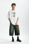 Canine Print Classic-Wash T-Shirt