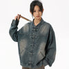 Women Comfort Indigo Cotton Denim Jacket