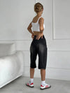 Metro Low Waist Wide Leg Denim Shorts