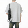 Zip Half Minimalist Versatile T-Shirt