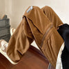 Solid Baggy Street Wide-Leg