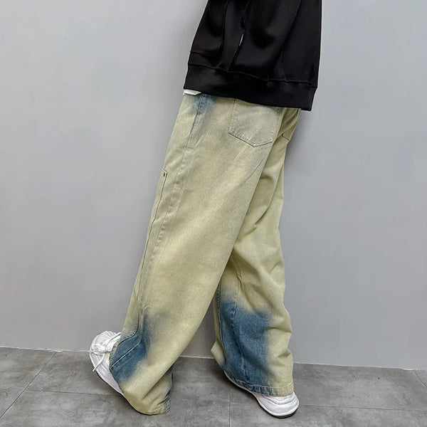 Metro Heritage Batik Relaxed Bell Leg Denim alternatif görünüm