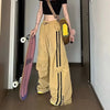 Kadın Wide Leg Çizgili Jogger, model üzerinde — Navra Wear