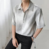 Gradient Slim Cool Trendy Woven Shirt